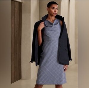 Banana Republic Cowl Neck Midi Dress